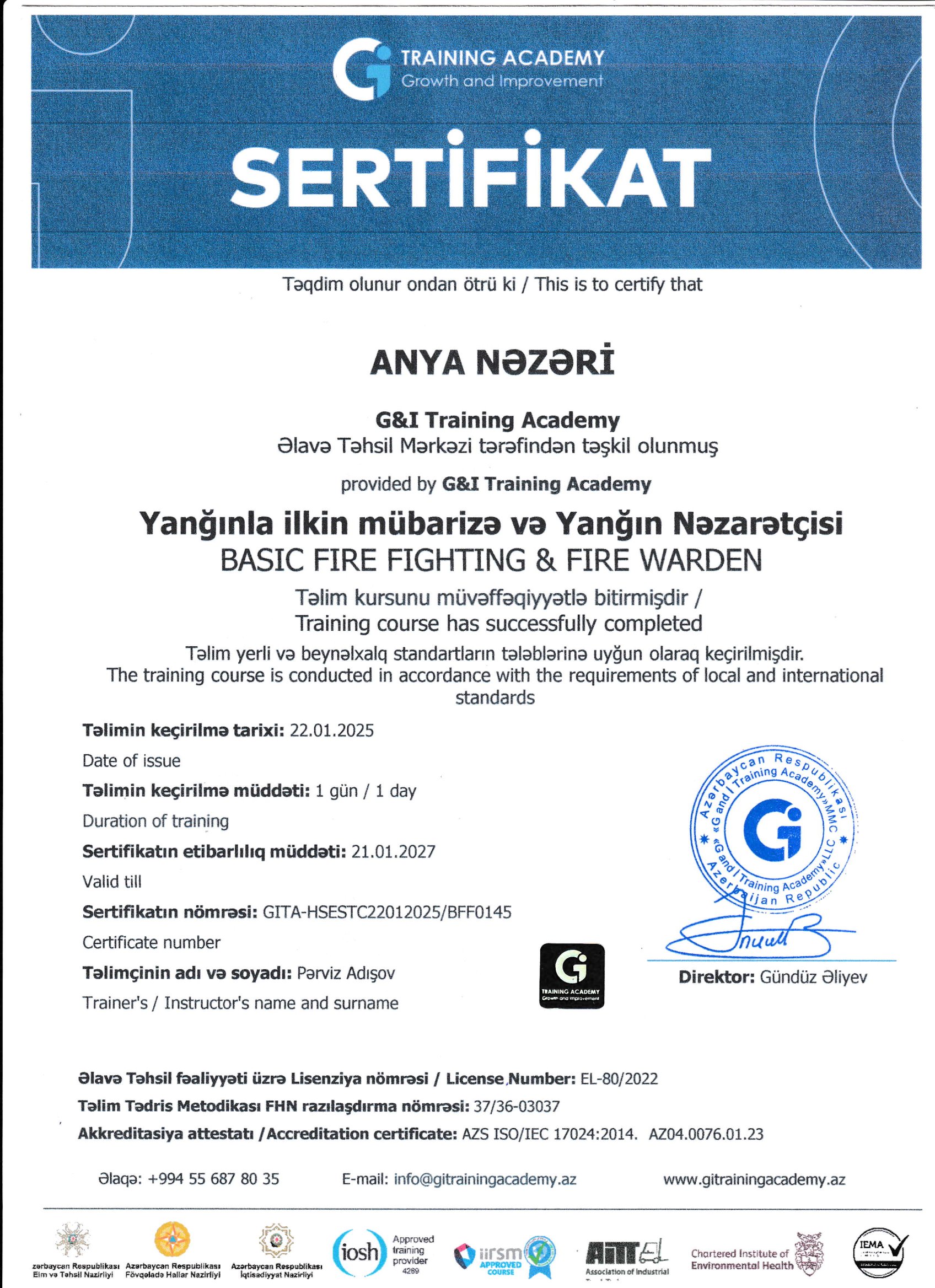 Certificate 8