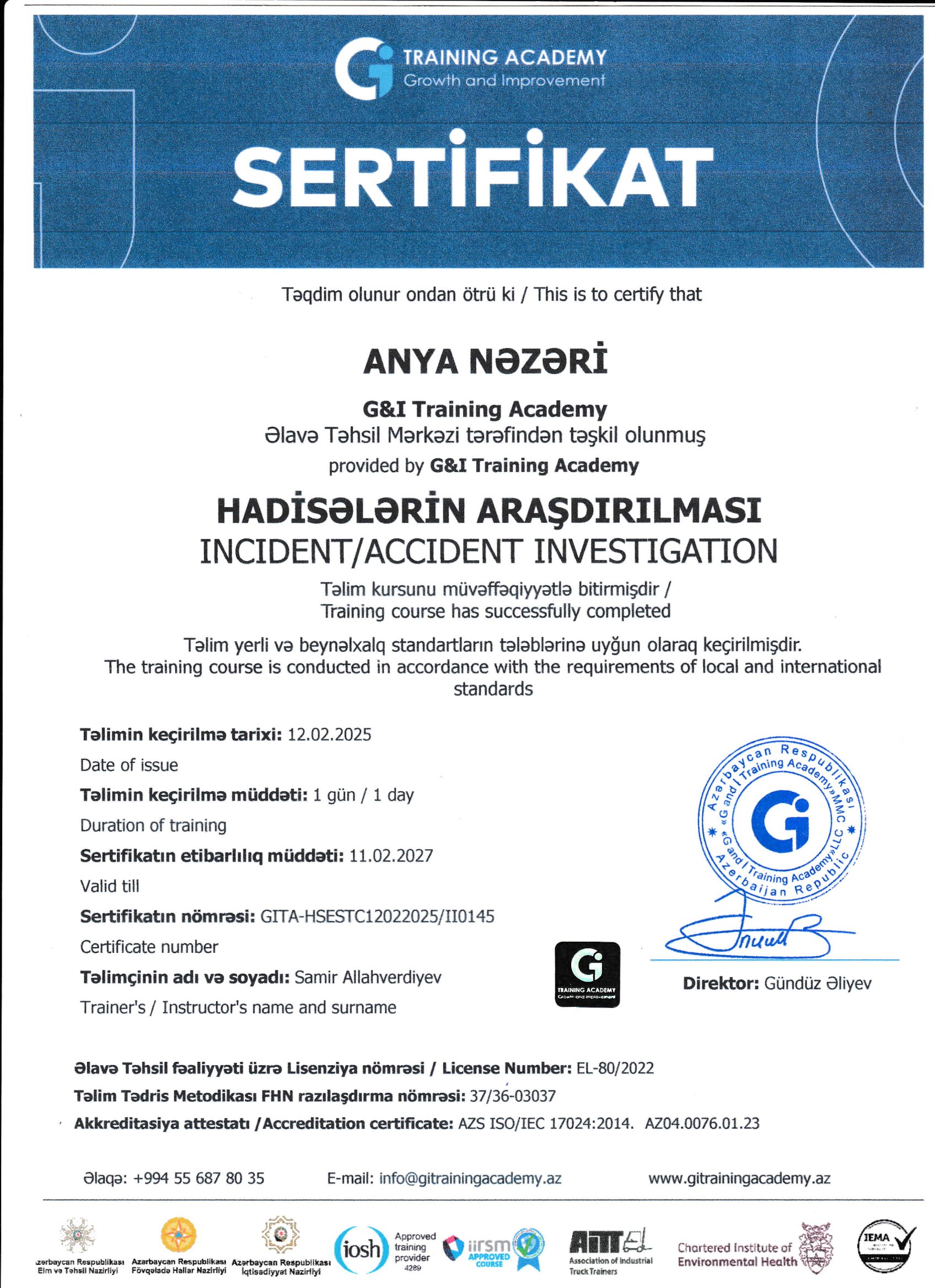 Certificate 14